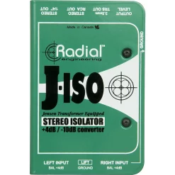 Outlet ???? Radial Engineering Radial Engineering J-ISO Jensen Transformer Equipped Stereo Isolator +4dB To -10dB Converter ????