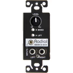 Cheap ???? Radial Engineering Radial Engineering Stagebug SB5W Wall Mounted Multimedia Stereo DI Box ⭐