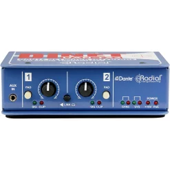 Flash Sale ⌛ Radial Engineering Radial Engineering DiNET DAN-TX2 2-Channel Dante Network Transmitter ????