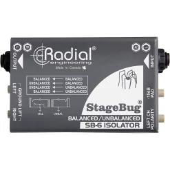 New ❤️ Radial Engineering Radial Engineering StageBug SB-6 Passive Stereo Line Isolator ????